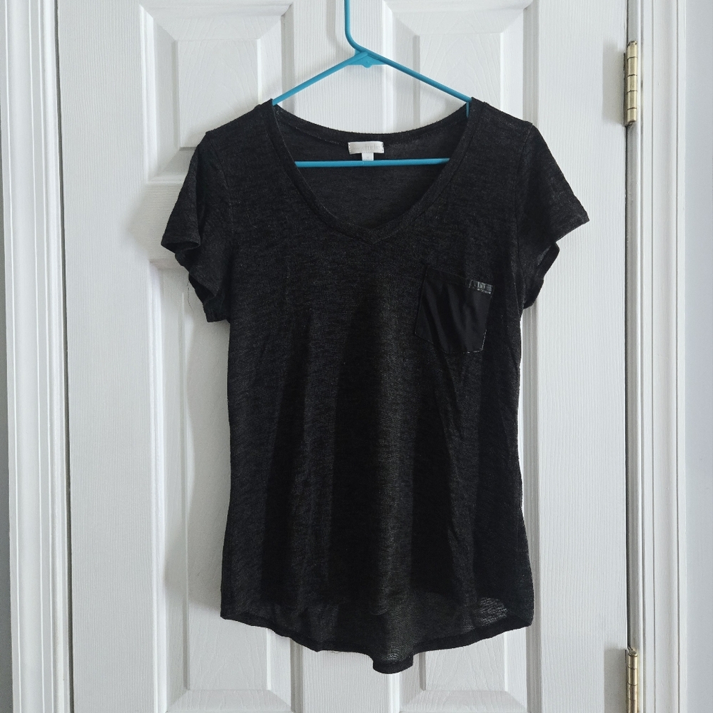 Black Charming Charlie Medium V Neck